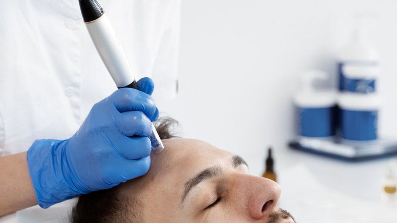 Scalp microneedling at Harrogate Hair Restoration